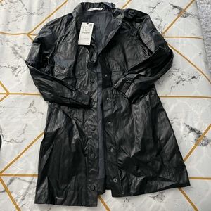 Zara faux leather dress